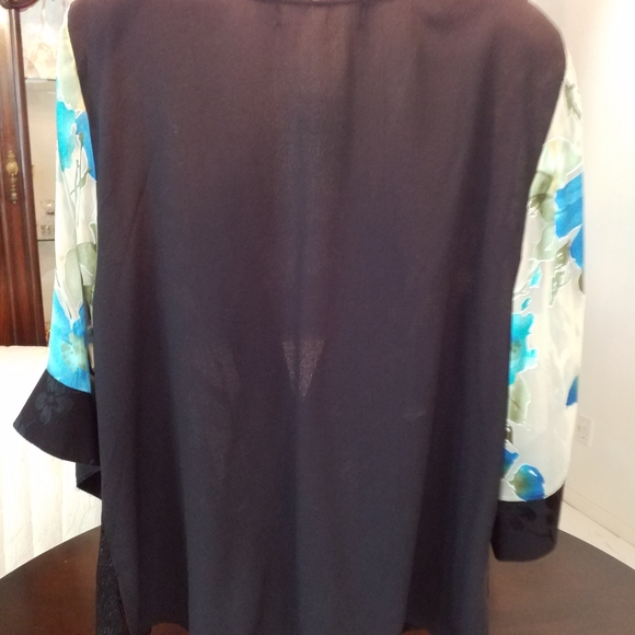 NEW SPENCER ALEXIS 1X SILK BLEND TURQ LEOPARD  EMB - Picture 3 of 8